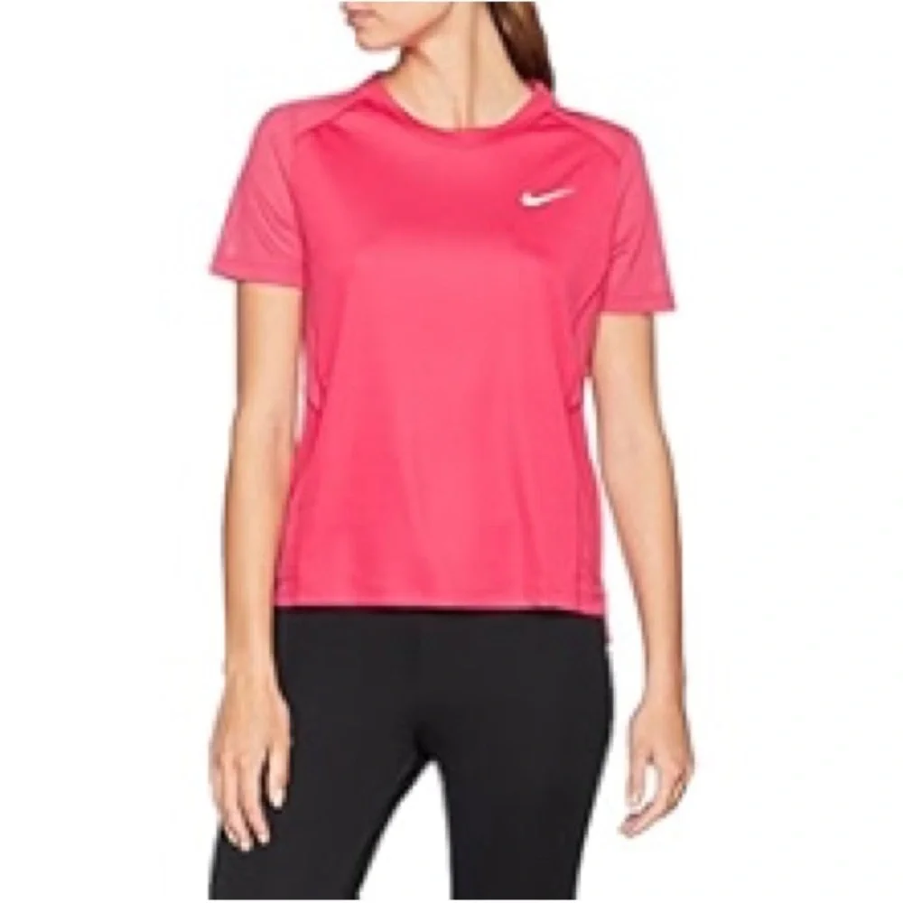 NIKE DRI FIT FUSCHIA PINK TOP - Picture 1 of 5